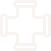 pipe-divi-icon-cream four way pipe joint icon