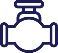 pipe-valve-divi-icon-blue Pipe with twist value on the top icon